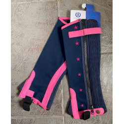 Imperial Riding minichaps Ride to the Stars, Donkerblauw/Fuchsia