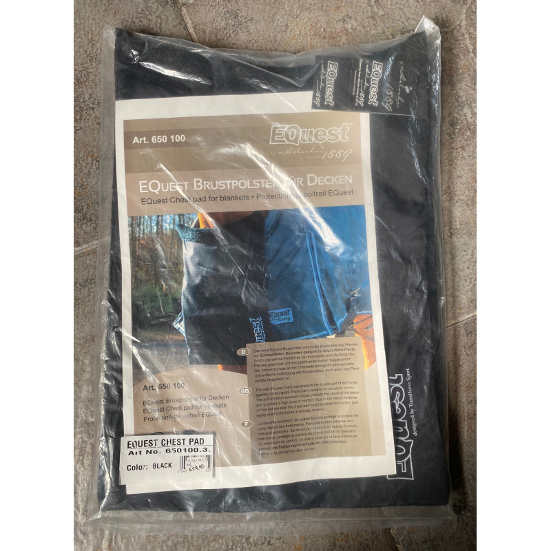 EQuest borstbeschermer van imitatiebont, Zwart