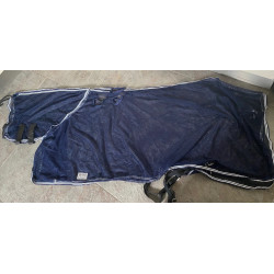 QHP Tuigvliegendeken met vaste hals, Donkerblauw