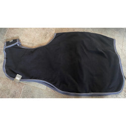 QHP Uitrijdeken fleece luxe, GrijsZwart