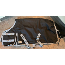 QHP 300gr Turnout deken, Zwart