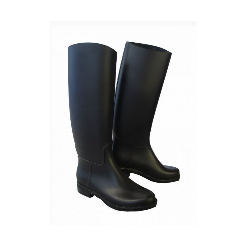Rider Pro ongevoerde rubberen rijlaarzen Oslo, Zwart