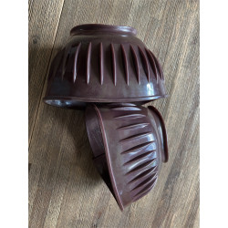 Norton rubber springschoenen, Bruin (beetje aubergine-kleur)