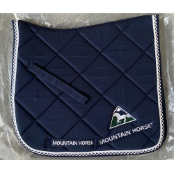 Mountain Horse zadeldek m luxe geborduurd logo, Donkerblauw