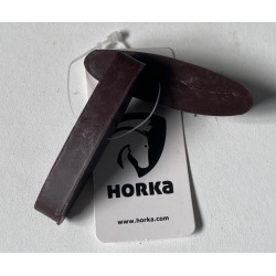 Horka teugelstops rubber, Donkerbruin