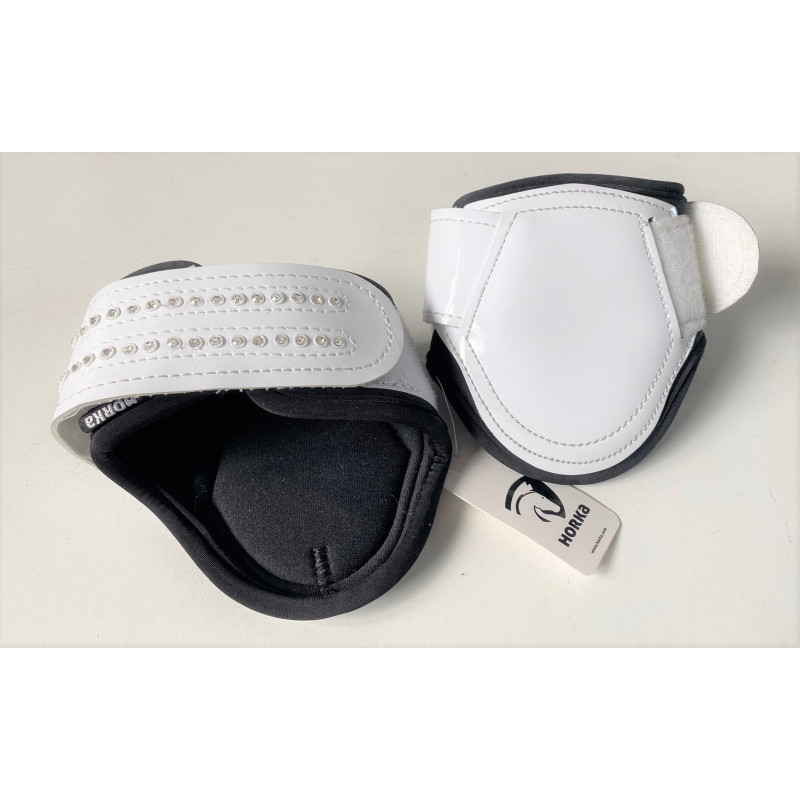 Horka strijklappen Crystal Patent (met bling), Wit