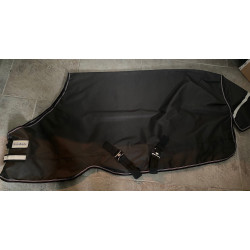 Kavalkade 0-grams outdoordeken met losse hals, Zwart