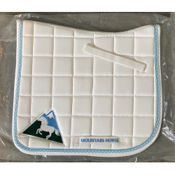 Mountain Horse zadeldek m luxe geborduurd logo, Wit