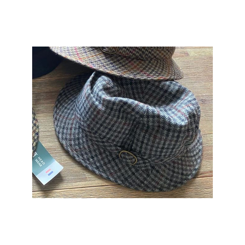 Horka Sportieve Hoed Globetrotter, Grijs/Bruin/Zwart geruit