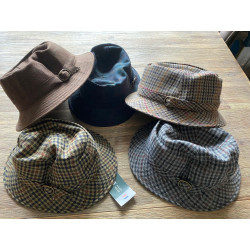 Horka Sportieve Hoed Globetrotter, Grijs/Bruin/Zwart geruit