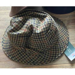 Horka sportieve hoed Globetrotter, camel/zwart/groen/roestbruin geruit