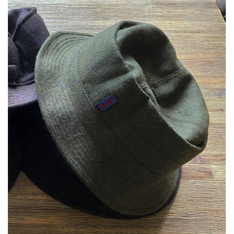 Horka sportieve hoed Globetrotter, Olijfgroen geruit