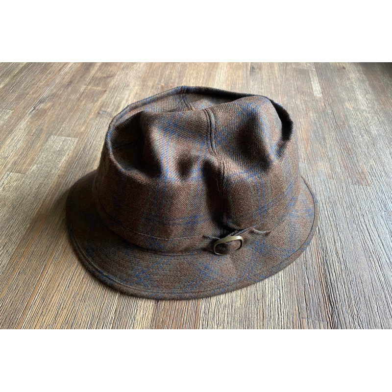 Horka sportieve hoed Globetrotter, mosterdbruin geruit