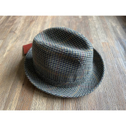 Horka decoratieve hoed 874005, camel/dgroen/bordeaux/zwart geruit