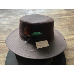 Wax outback hat/hoed, Bruin