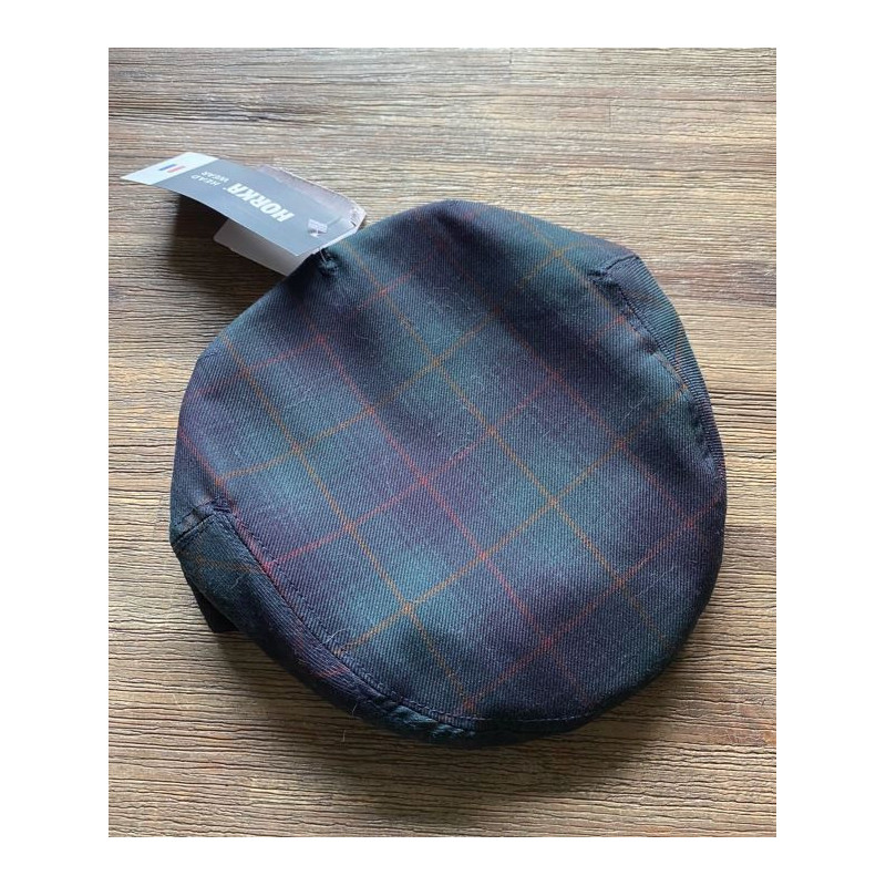 Horka wollen pet, Navy geruit