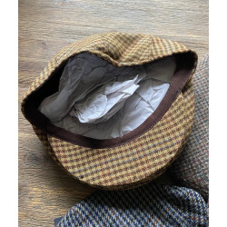 Horka decoratieve geruite pet, Camel/Bruin geruit