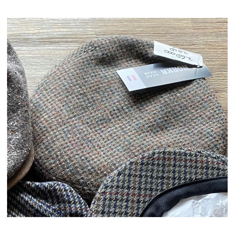 Horka decoratieve geruite pet, beige/groen/bordeaux/bruin/wit geruit