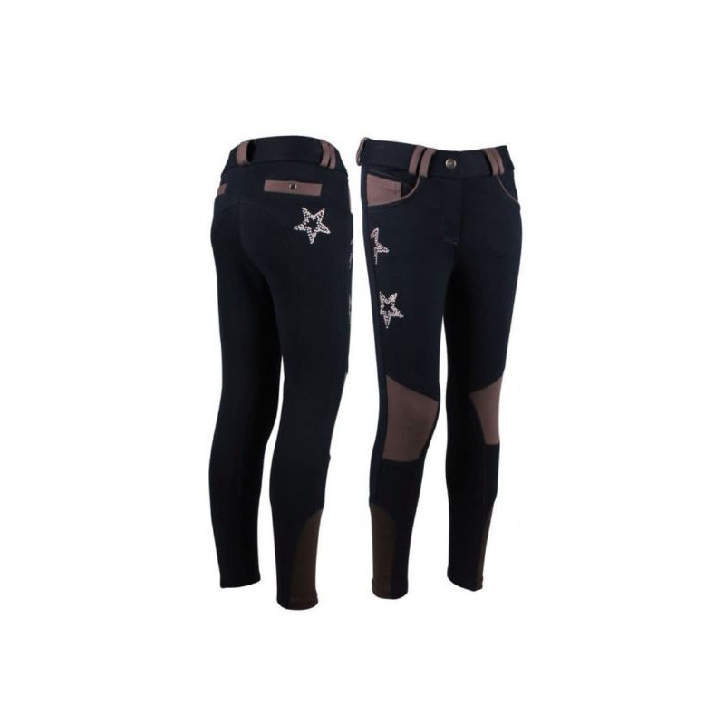 QHP rijbroek Stars&Studs, Navy