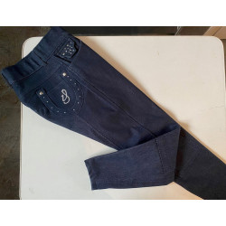 Imperial Riding rijbroek Sparkling Kneepatch, Denim Navy