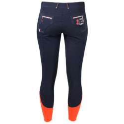 Horka Jr. rijbroek Olanda Elasta, Donkerblauw