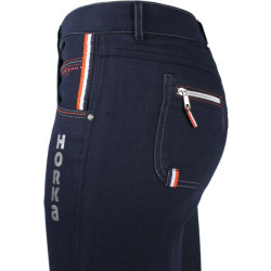 Horka Jr. rijbroek Olanda Elasta, Donkerblauw