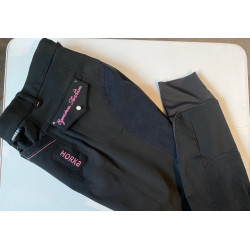 Horka Jr. rijbroek Stardust Elasta, Zwart