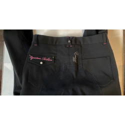 Horka Jr. rijbroek Stardust Elasta, Zwart