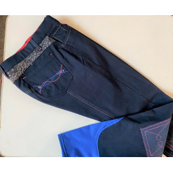 Red Horse Jr. rijbroek Nicole, Blauw