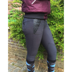 Stoere QHP rijbroek, Antraciet