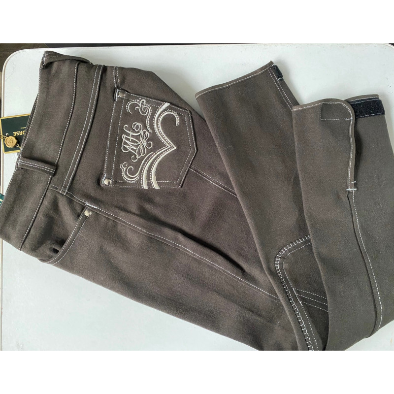 Mountain Horse rijbroek Jessie TK, stofknie, Earthyolive