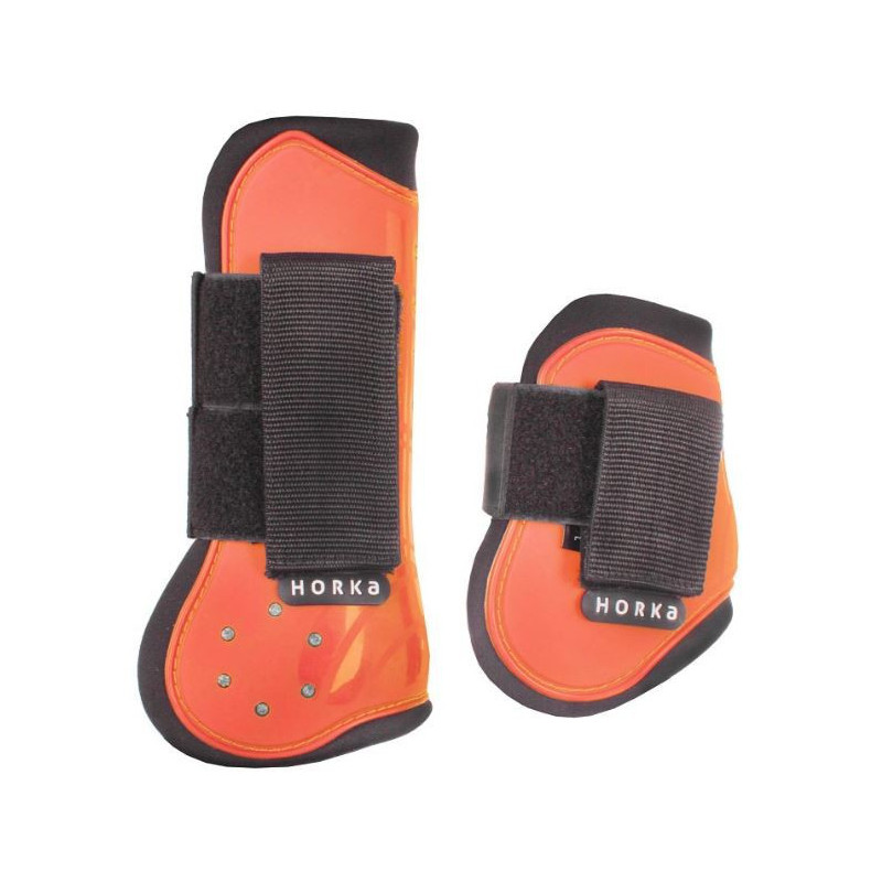 Horka beenbeschermerset Strass, Set van 4, Oranje