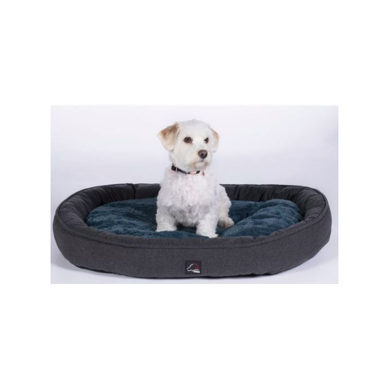 Hondenmand Anam Cara, Ovaal, Donkerblauw/Petroleum