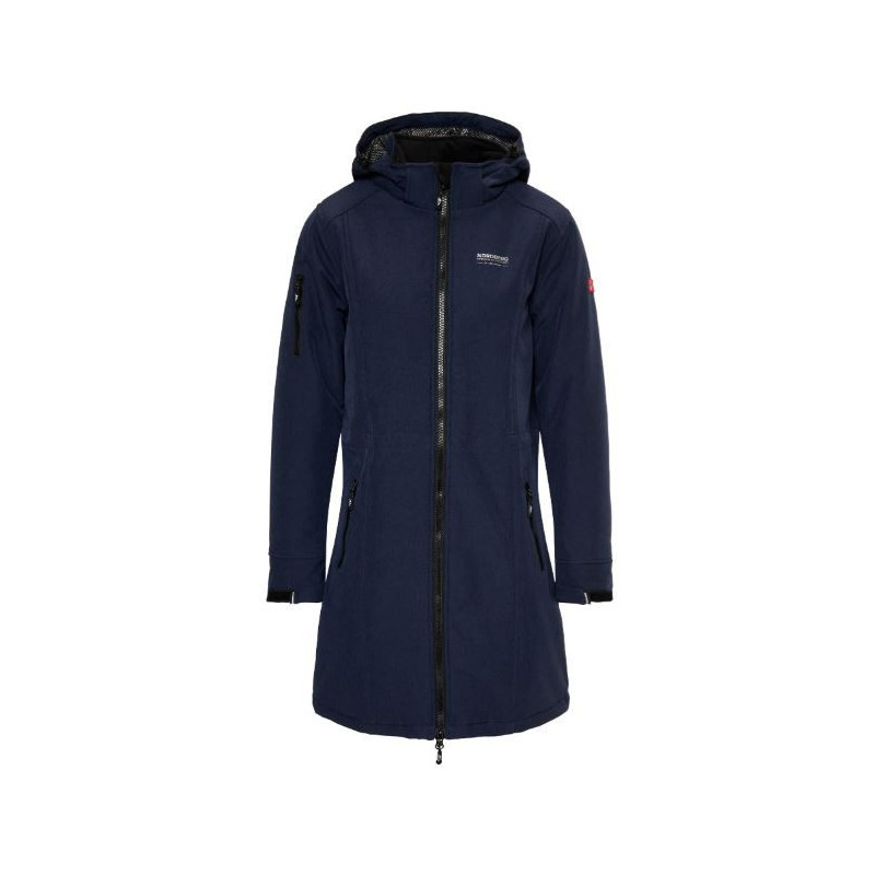 Nordberg Gitte Lange Padded Softshell Jas, Dark Navy Melange