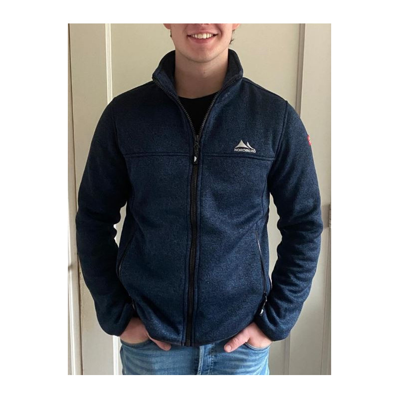 Nordberg Fred Bonded Fleece Vest, Navy Melange