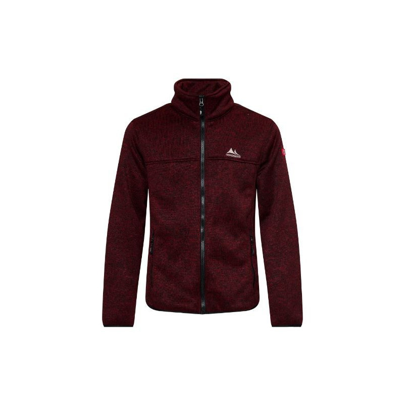 Nordberg Fred Bonded Fleece Vest, Bordeaux Melange