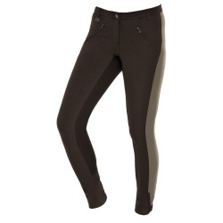 Elt rijbroek Luna, kunstl.zit, blauw/grijs