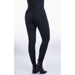 HKM Verwarmde rijbroek Keep Warm Style, Siliconen zitvlak, Zwart