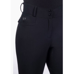 HKM Verwarmde rijbroek Keep Warm Style, Siliconen zitvlak, Zwart