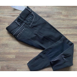 Imperial Riding rijbroek Flower Power Full Seat, Zwart