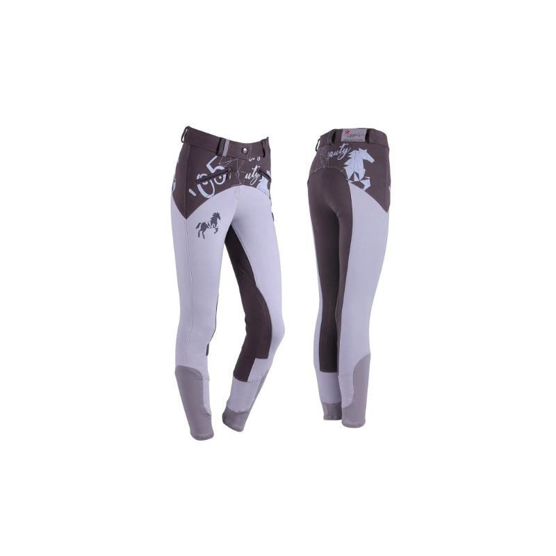 QHP rijbroek Hatty Junior, Grijs