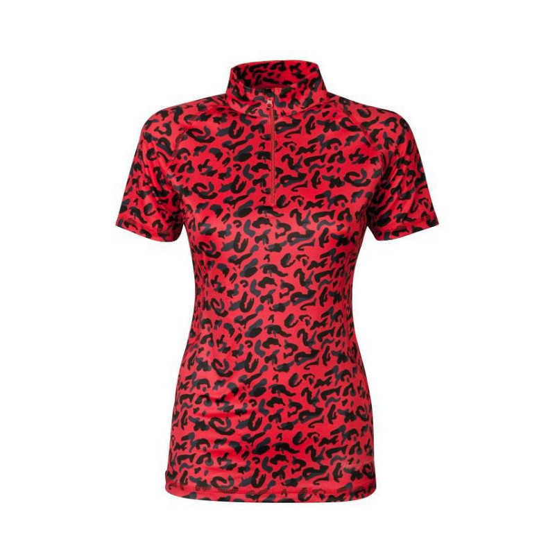 Harry's Horse shirt Just Ride Leopard, Coral