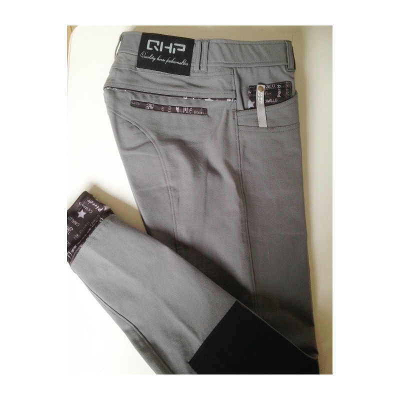 QHP rijbroek, grijs