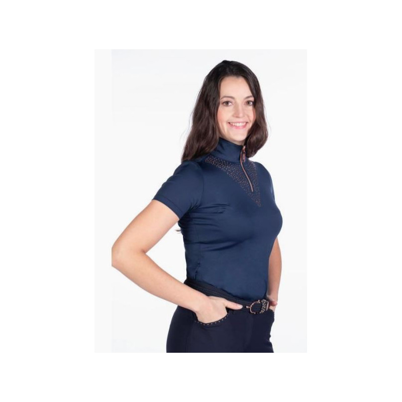 HKM Functioneel Shirt Rosegold Glamour Style, Donkerblauw