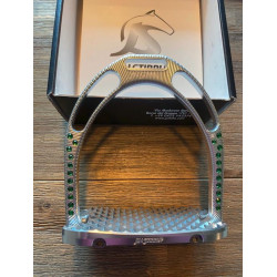 Jin Stirrup Ltd Edition Swarovski Dressuur Stijgbeugels, Aluminium