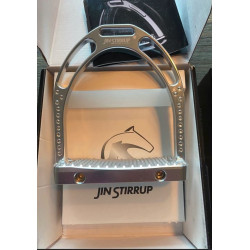 Jin Stirrup Dressage Swarovski stijgbeugels, Zilver