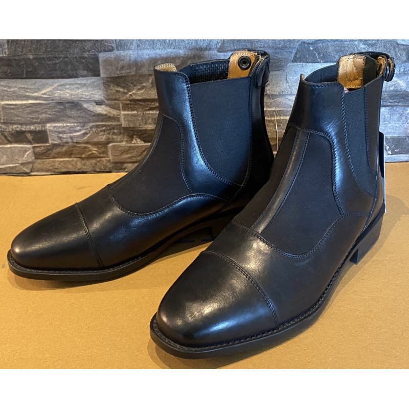 Horze Nest jodhpur leer met neopreen 3095-RHZ, Zwart