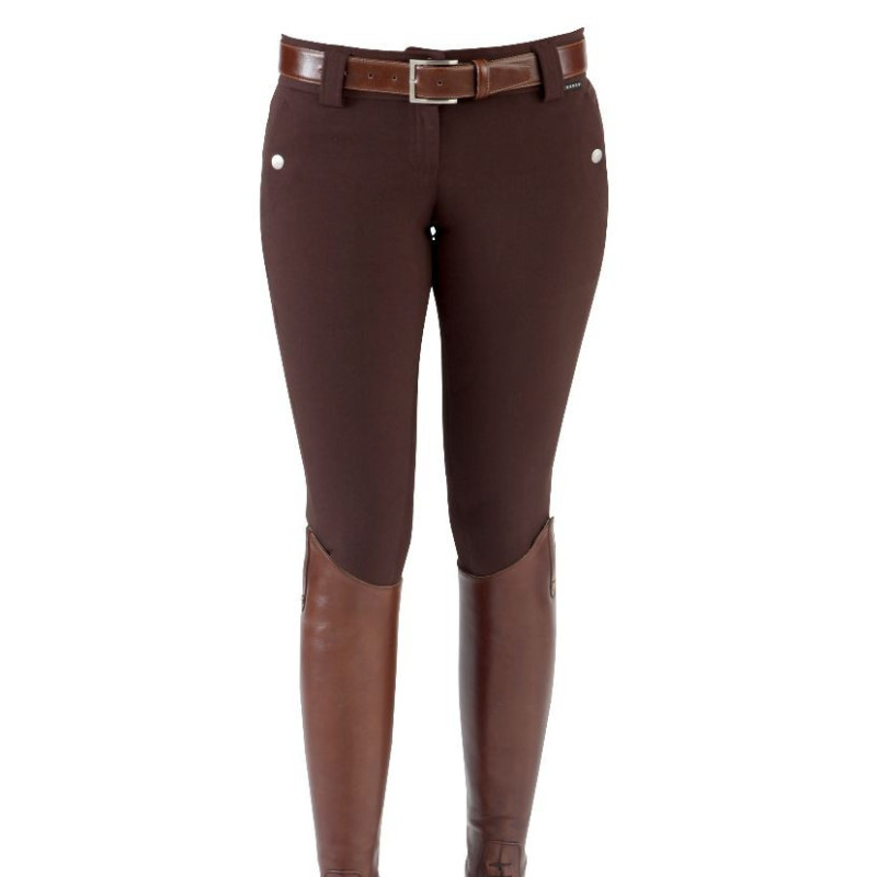 Horka Sensation rijbroek, Kunstl. Zit, Buffalo (dbruin)