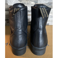 Kavalkade softleder jodphur met neopreen wreef, Zwart