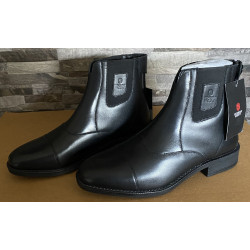 Horse Nest leren jodhpurs met rits achter 9091-RHZ, Zwart